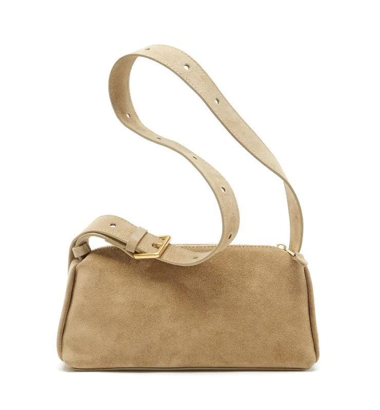 PHILIP SUEDE CROSSBODY BAG sold by La CANADIENNE