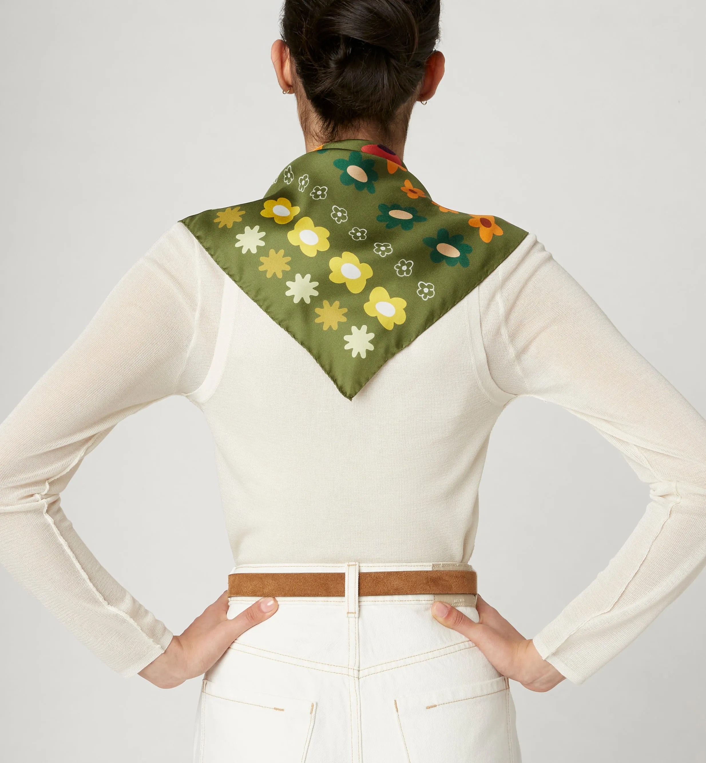 LAVON SILK SCARF sold by La CANADIENNE product image thumbnail 3