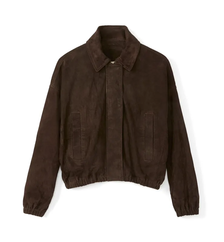 FIERO SUEDE BOMBER JACKET made by La CANADIENNE