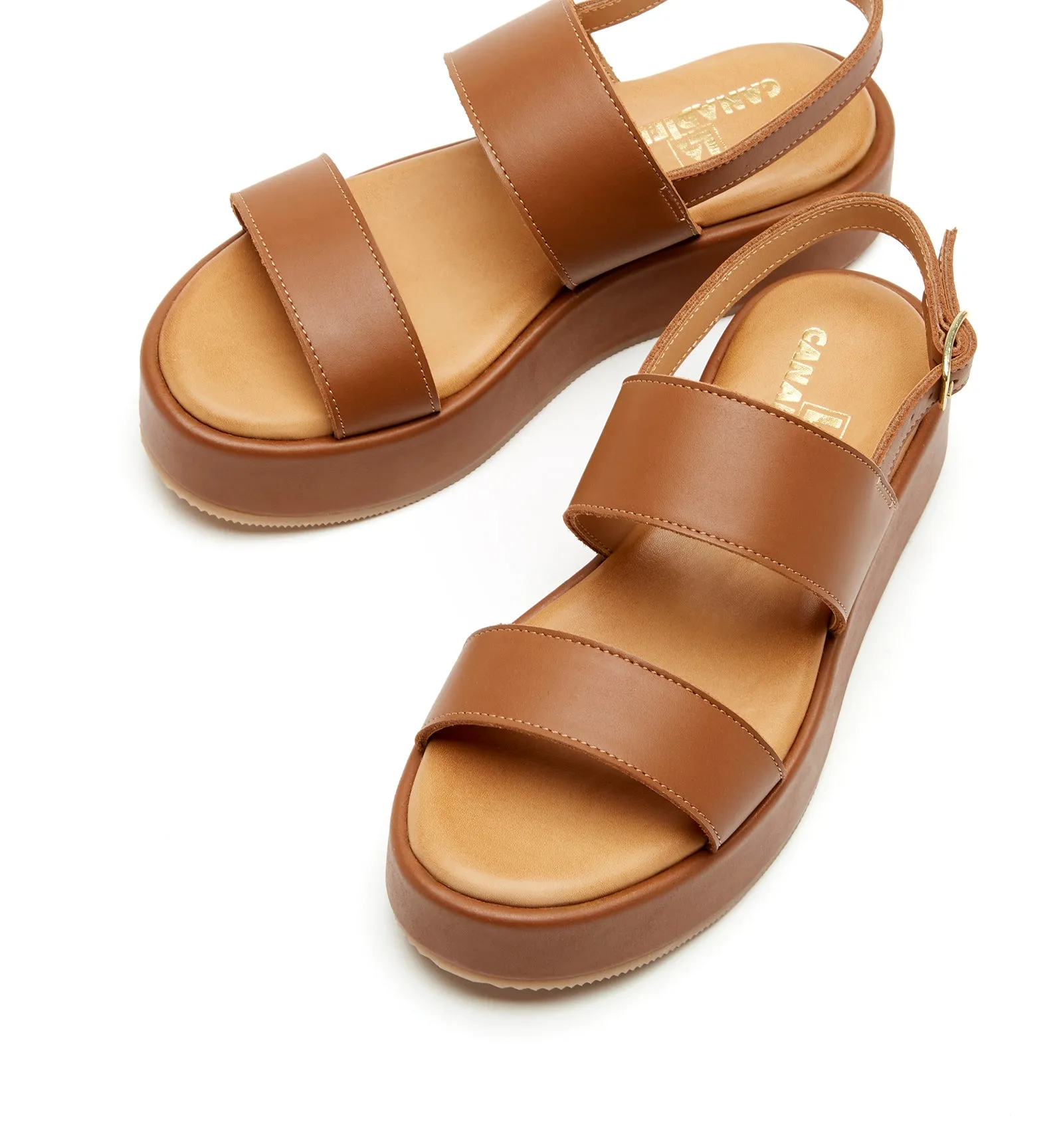 SARAI LEATHER PLATFORM SANDAL sold by La CANADIENNE product image thumbnail 3