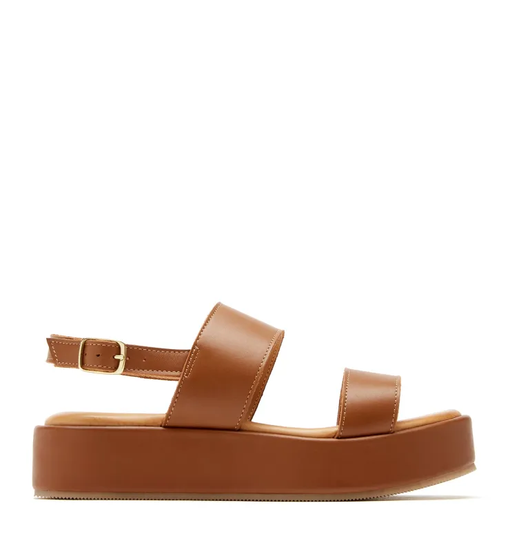 SARAI LEATHER PLATFORM SANDAL made by La CANADIENNE
