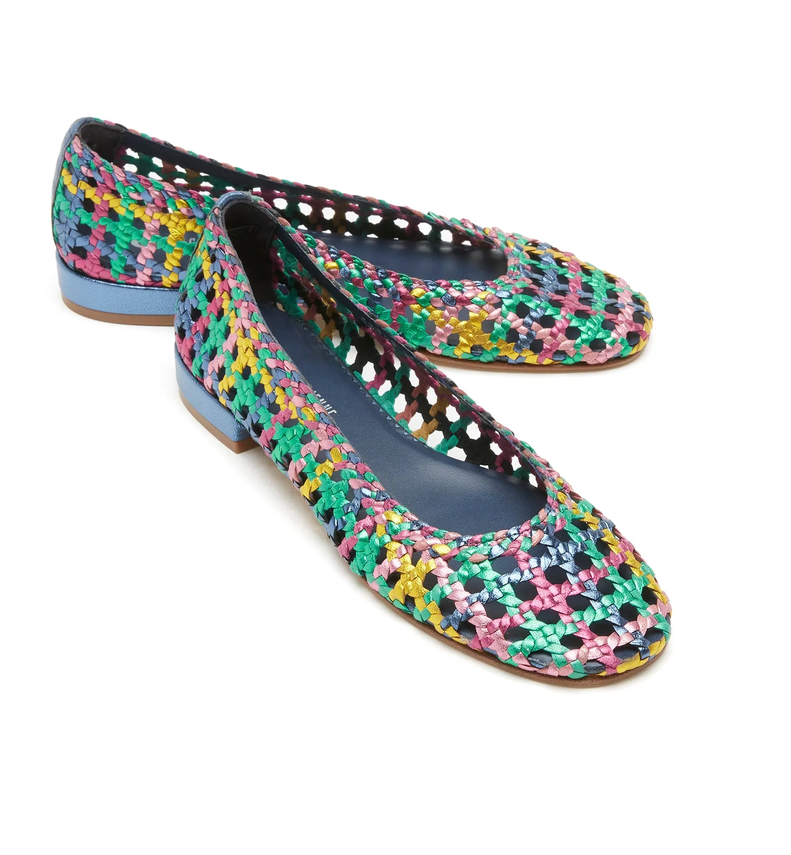PRINCE WOVEN LEATHER FLAT sold by La CANADIENNE product image thumbnail 3