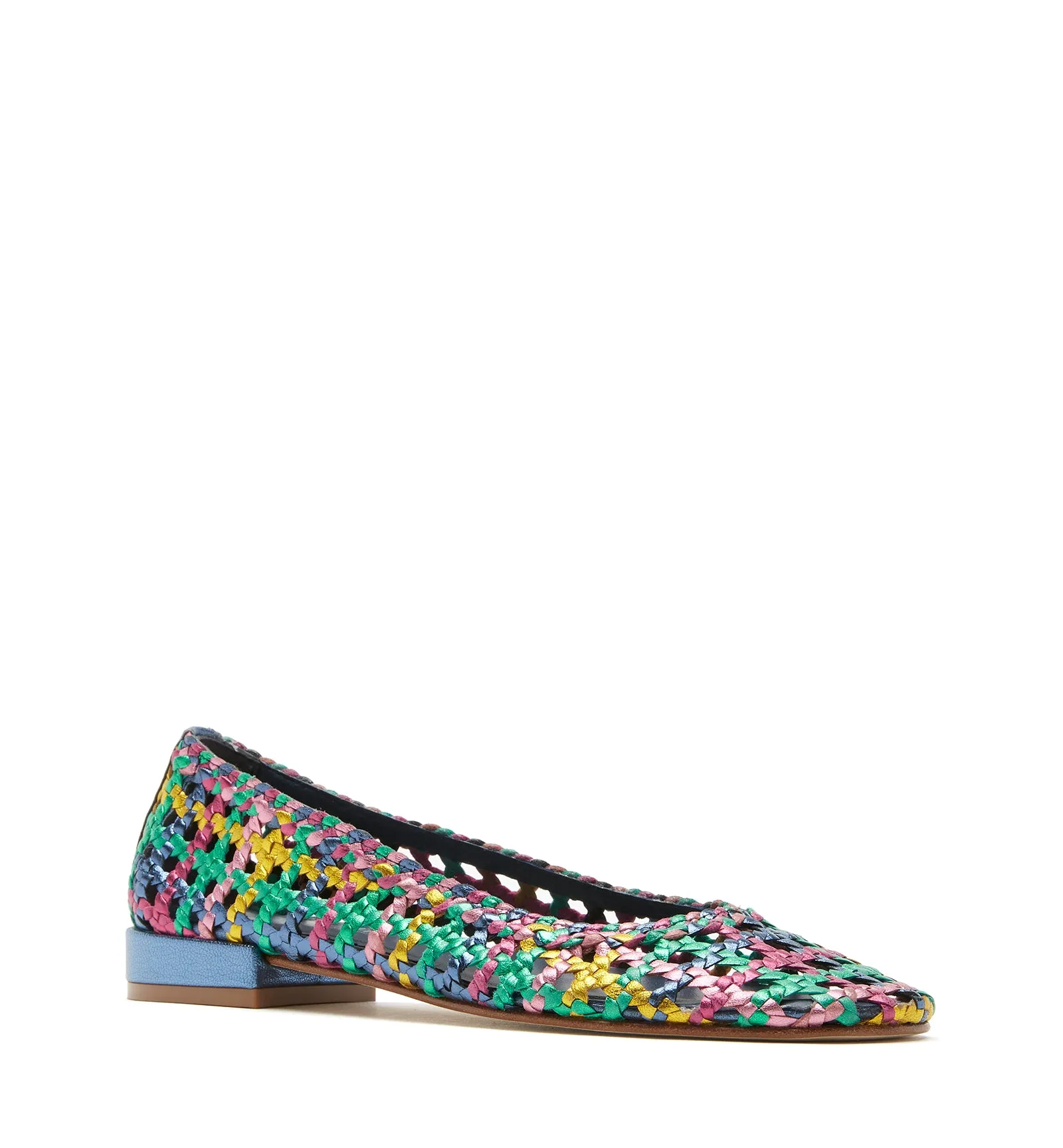 PRINCE WOVEN LEATHER FLAT sold by La CANADIENNE product image thumbnail 2