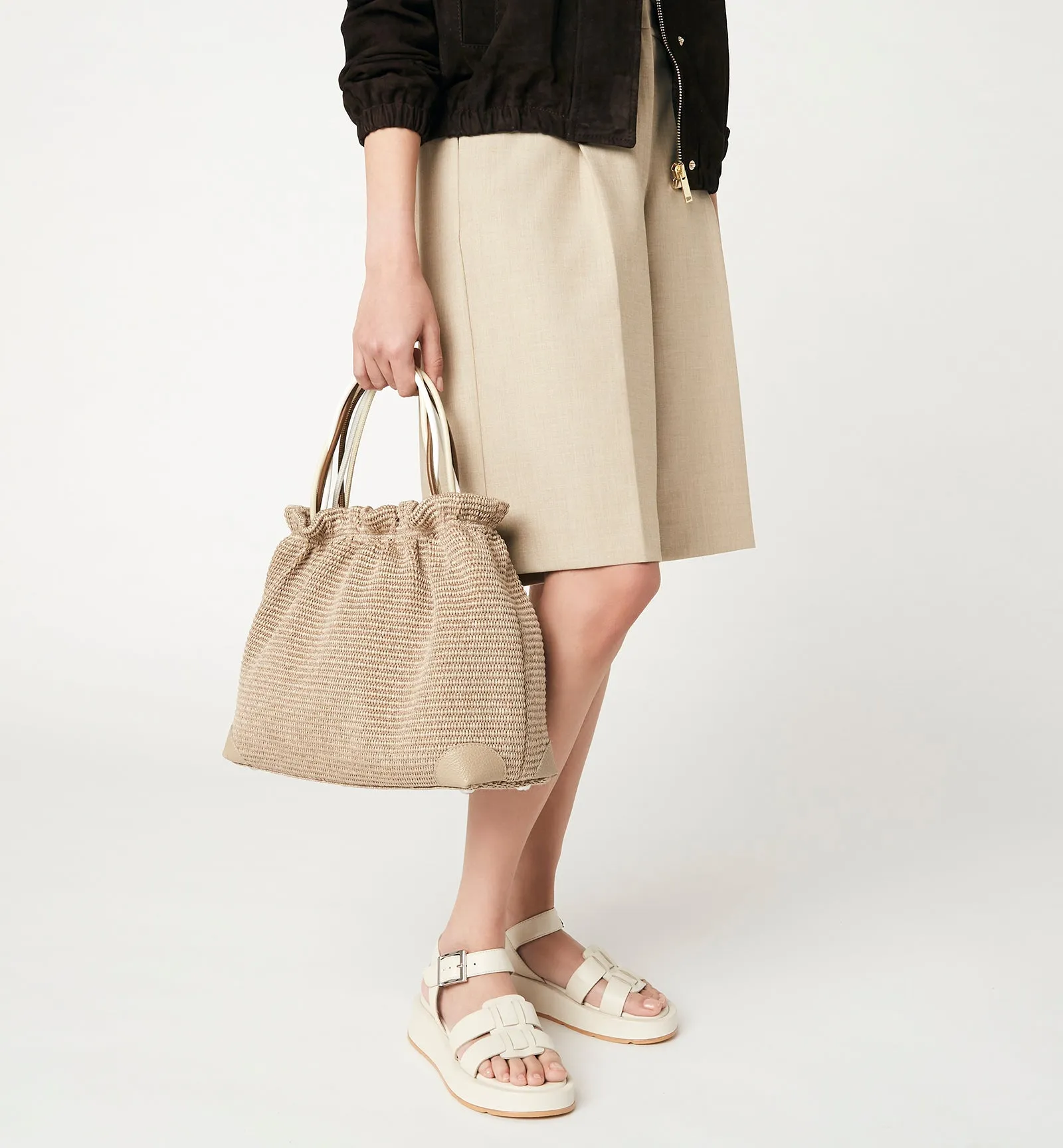 LOGAN RAFFIA HANDBAG sold by La CANADIENNE product image thumbnail 5
