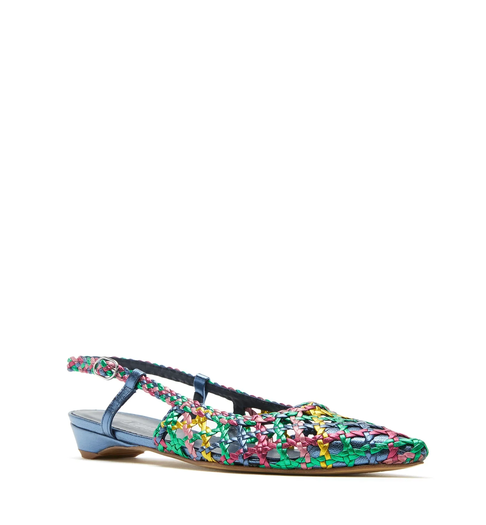 PLAYS SLINGBACK WOVEN LEATHER FLAT sold by La CANADIENNE product image thumbnail 2