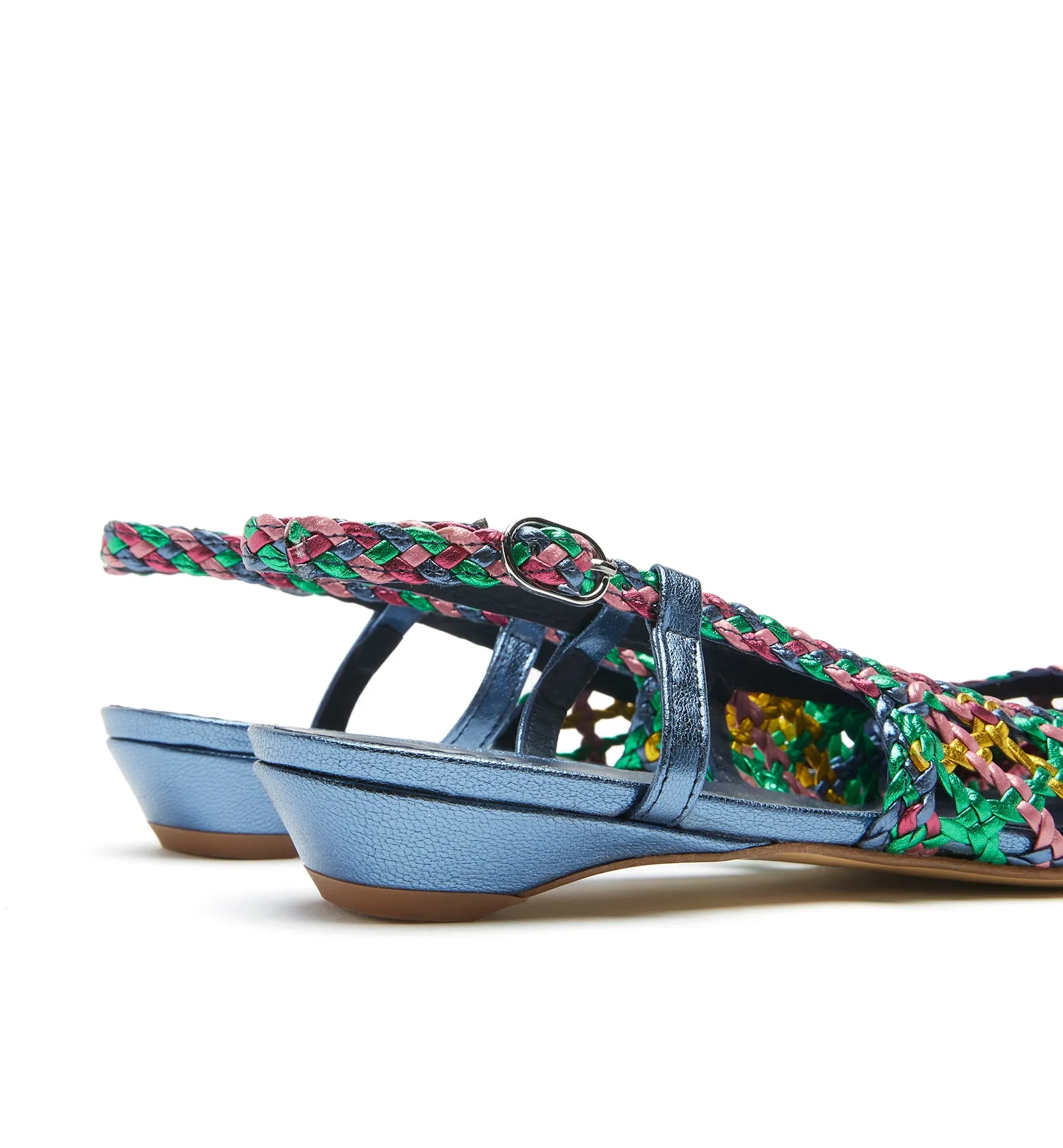 PLAYS SLINGBACK WOVEN LEATHER FLAT sold by La CANADIENNE product image thumbnail 4