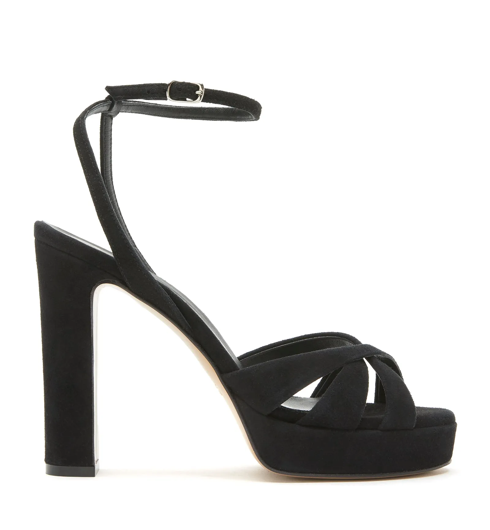 ROMINA HEELED SUEDE SANDAL sold by La CANADIENNE
