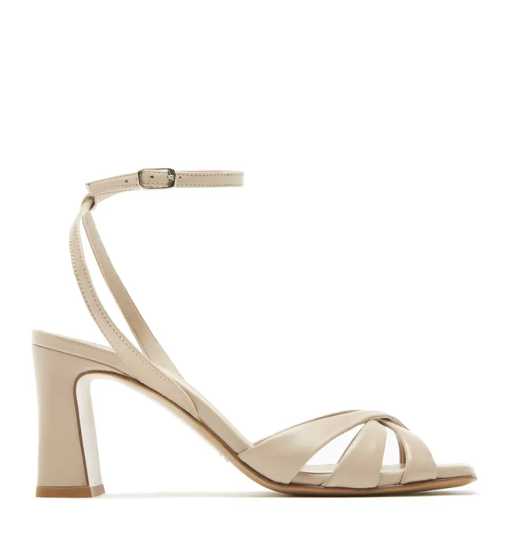 REMI HEELED LEATHER SANDAL sold by La CANADIENNE