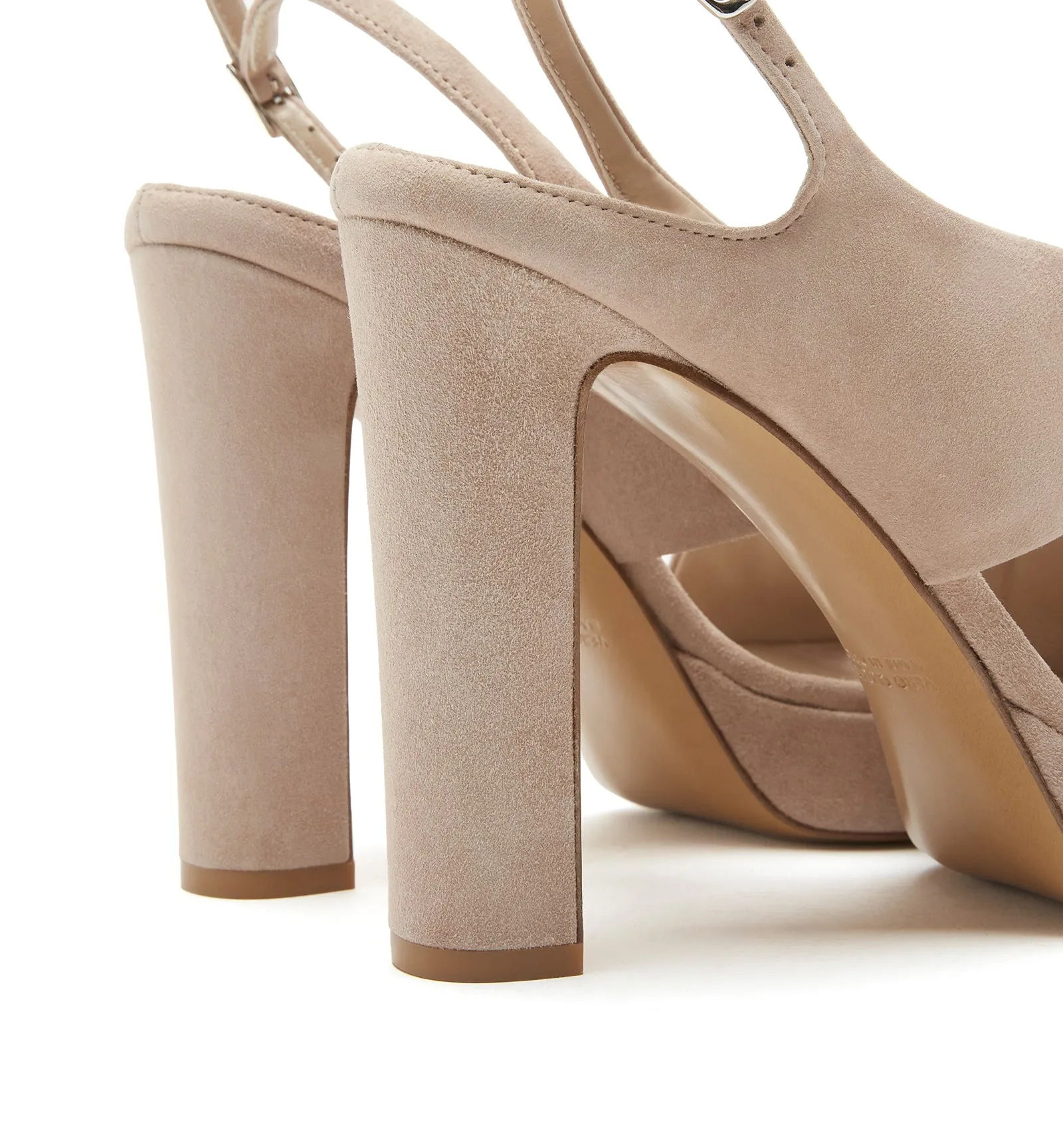 RICARDO HEELED SUEDE SANDAL sold by La CANADIENNE product image thumbnail 4