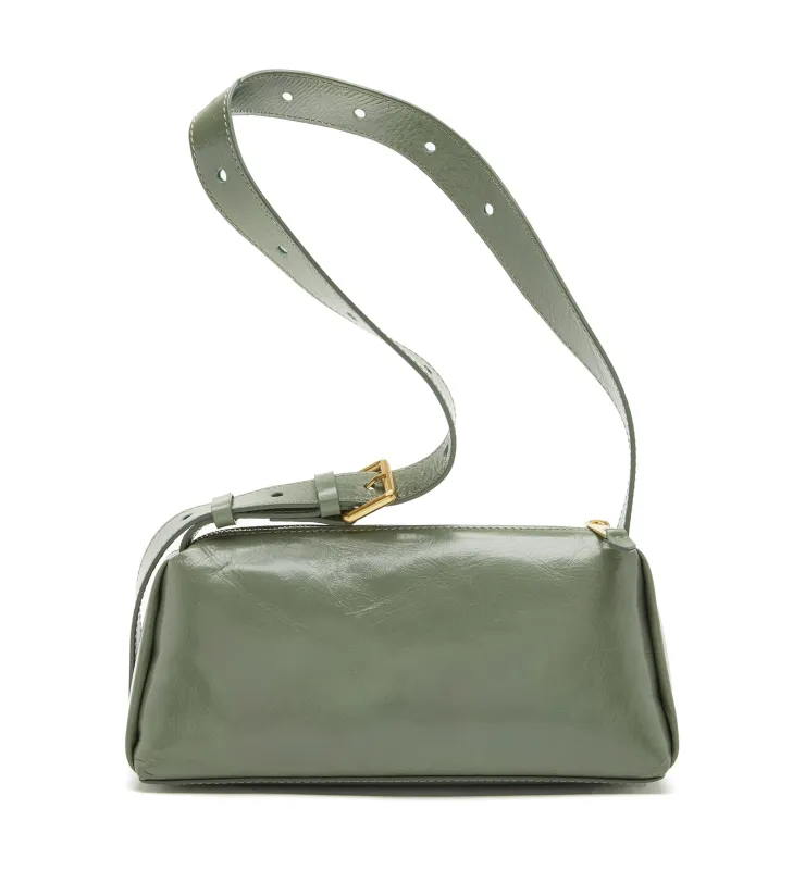 PHILIP CRUSHED LEATHER CROSSBODY BAG made by La CANADIENNE