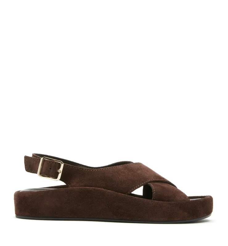 ADRIEL SUEDE SANDAL sold by La CANADIENNE