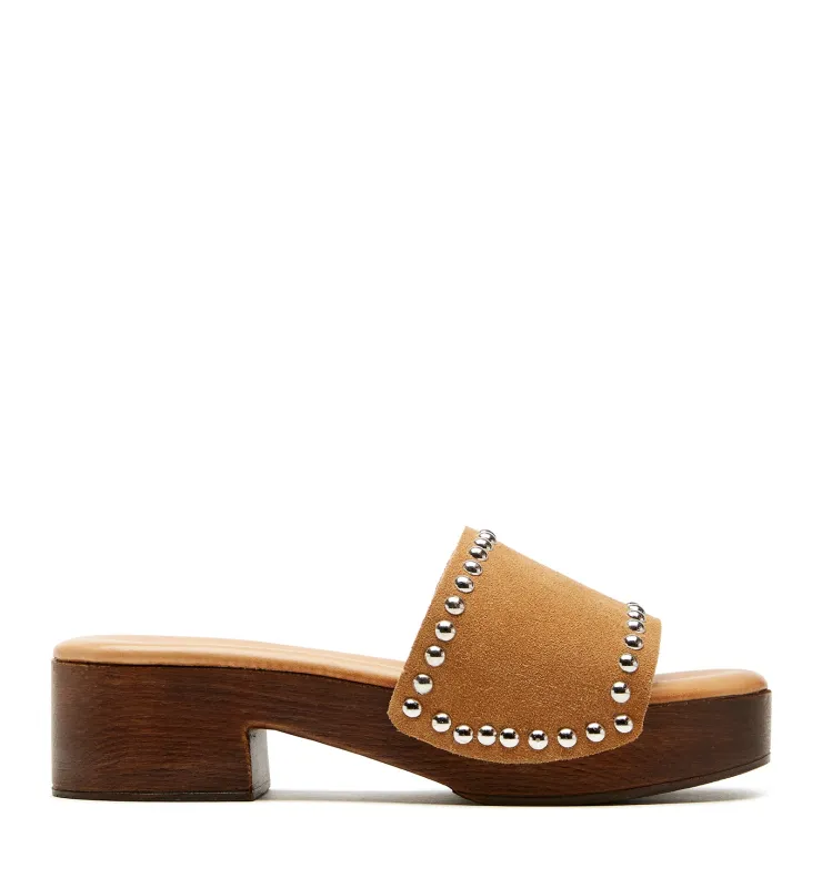 SANTI SUEDE CLOG SANDAL made by La CANADIENNE