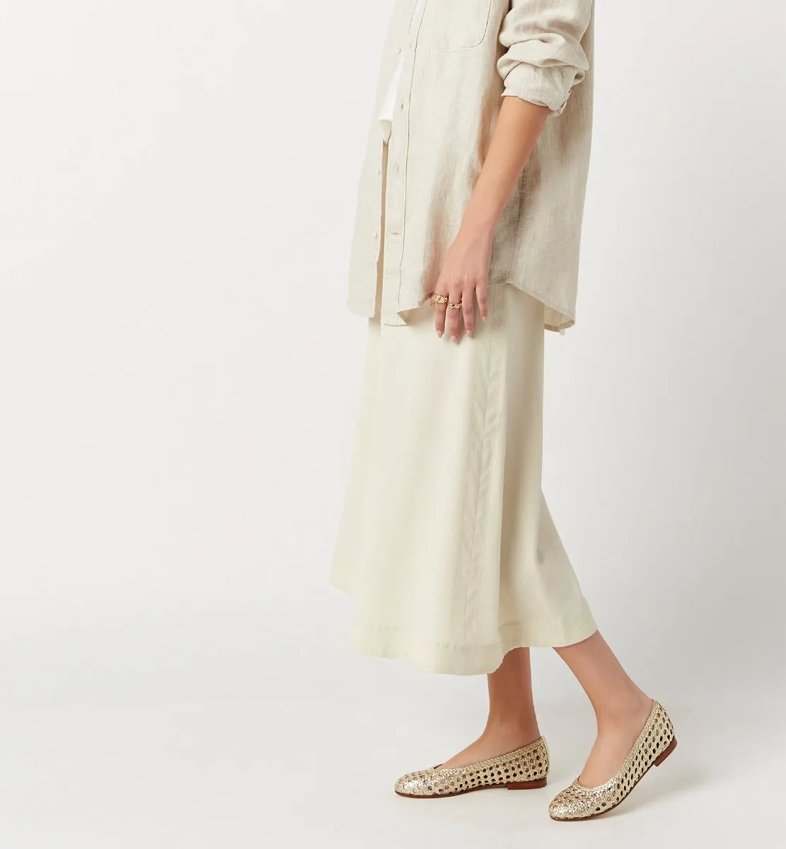 PASSAGE WOVEN LEATHER FLAT sold by La CANADIENNE product image thumbnail 5