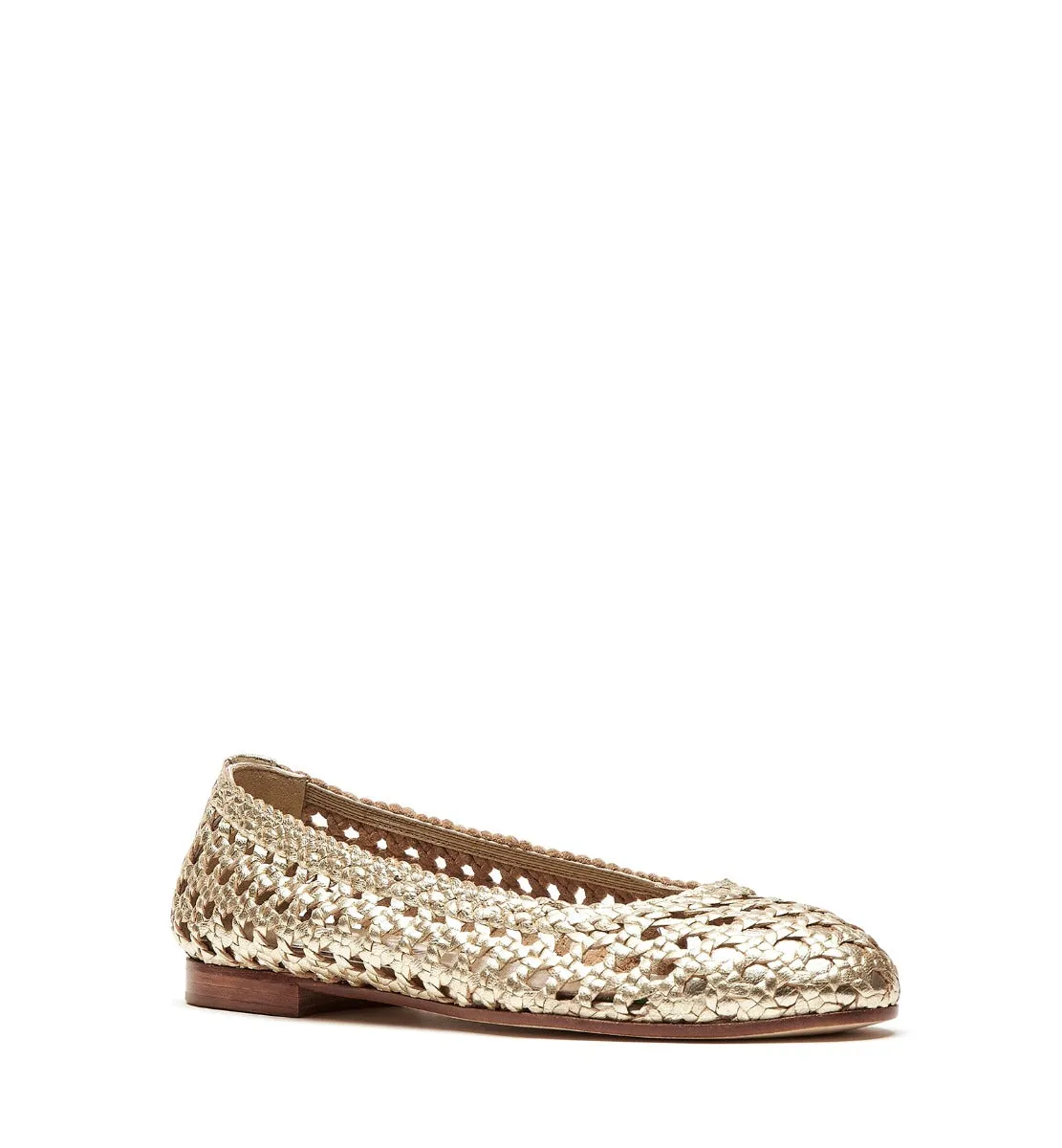 PASSAGE WOVEN LEATHER FLAT sold by La CANADIENNE product image thumbnail 2
