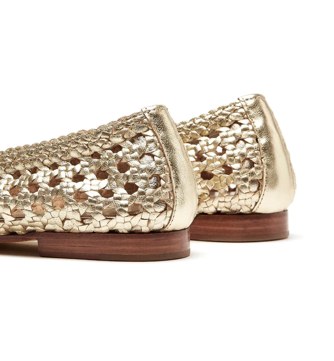 PASSAGE WOVEN LEATHER FLAT sold by La CANADIENNE product image thumbnail 4