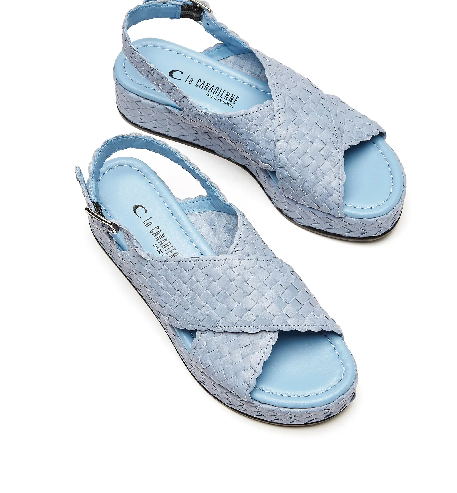 PASSPORT WOVEN LEATHER SANDAL sold by La CANADIENNE product image thumbnail 3