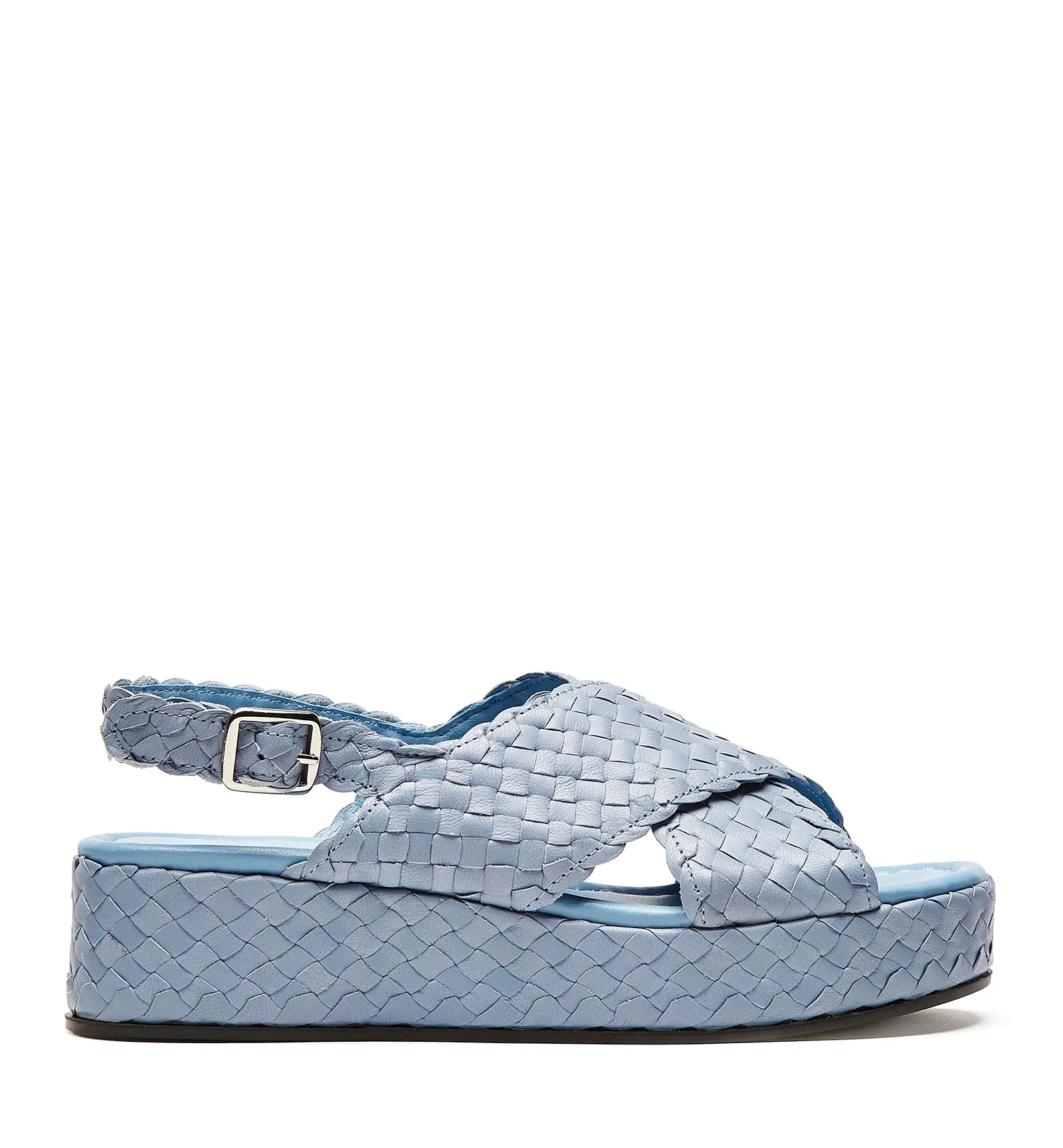 PASSPORT WOVEN LEATHER SANDAL sold by La CANADIENNE