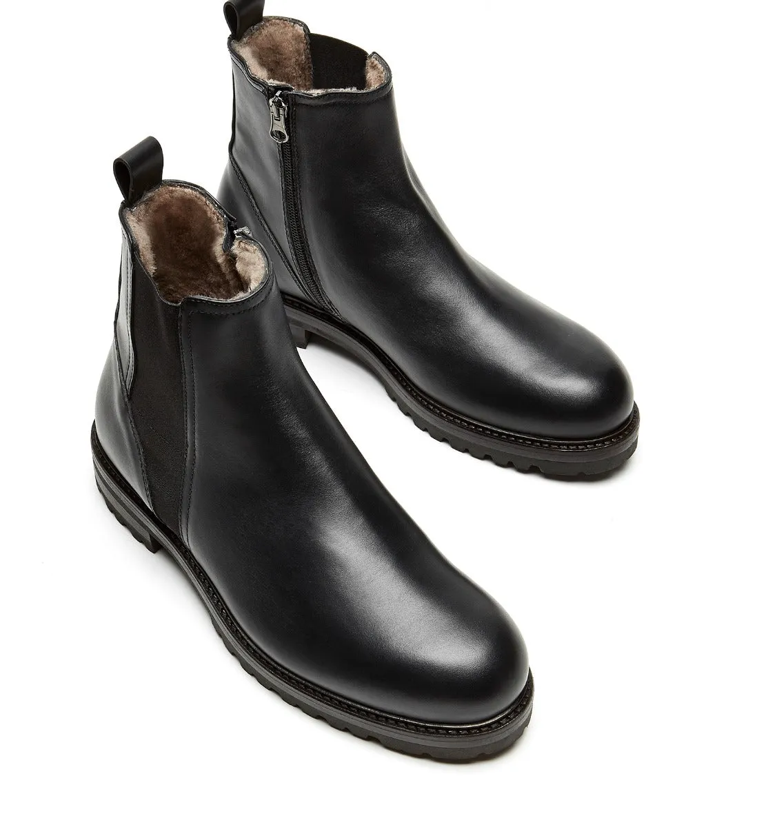 LEONARDO MEN'S SHEARLING-LINED LEATHER BOOT sold by La CANADIENNE product image thumbnail 5