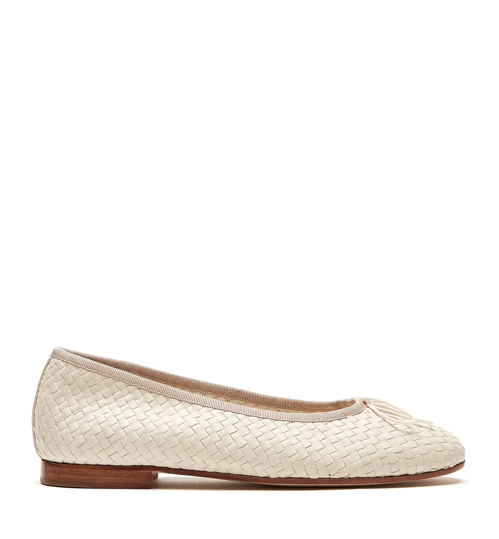 PACE WOVEN LEATHER FLAT sold by La CANADIENNE