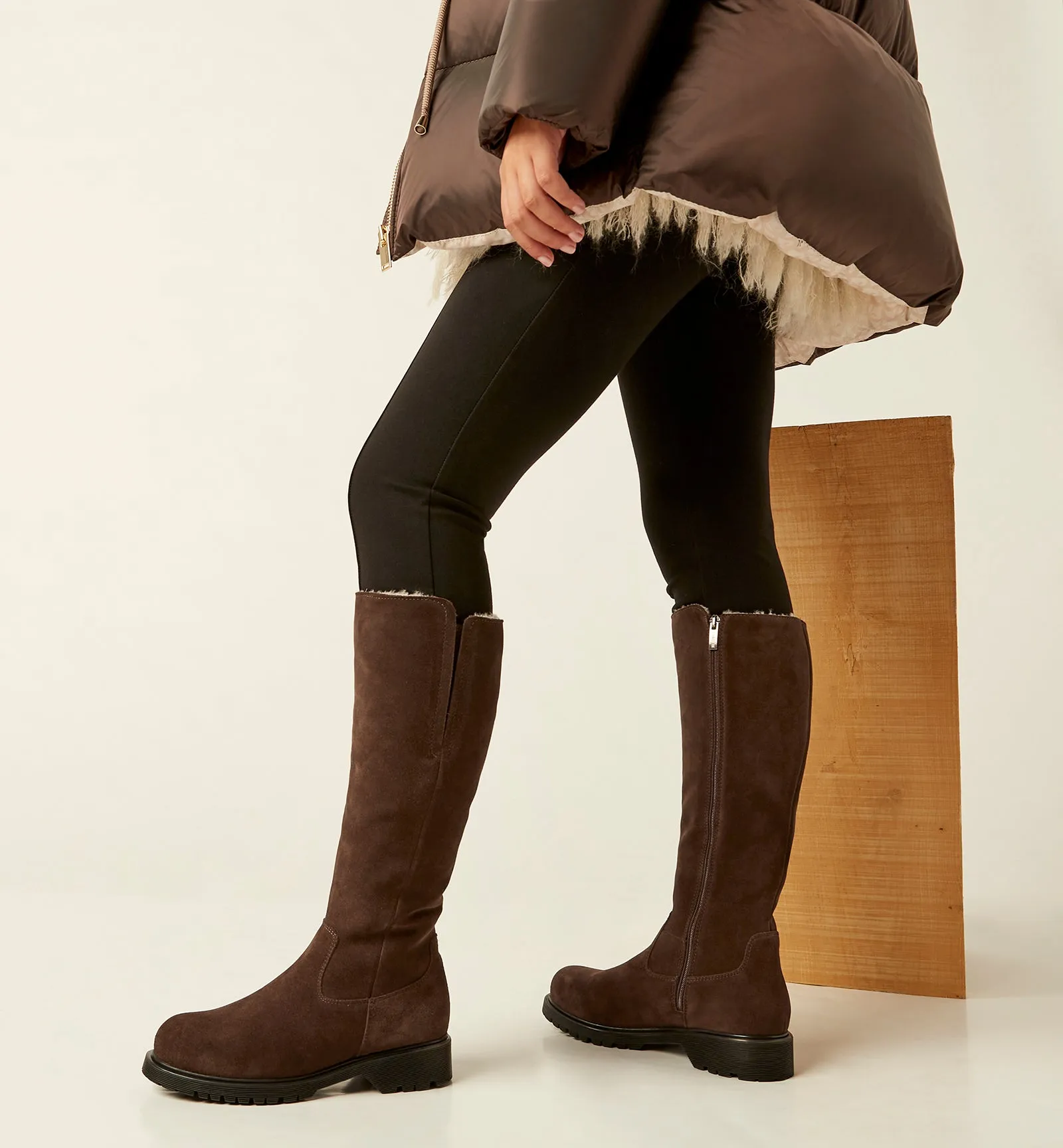 HELENE SHEARLING-LINED SUEDE BOOT sold by La CANADIENNE product image thumbnail 5