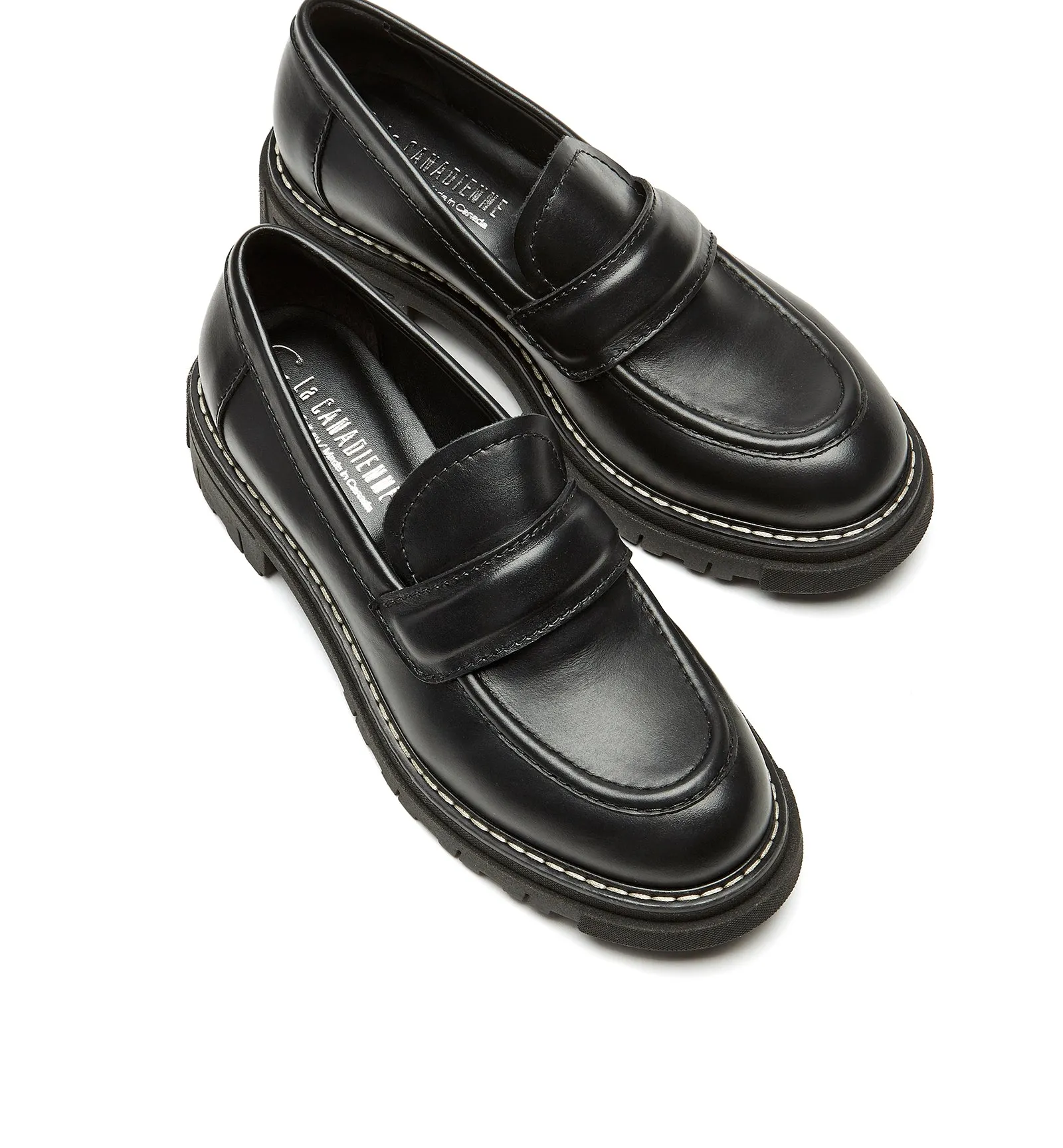 DELLA LEATHER LOAFER sold by La CANADIENNE product image thumbnail 3