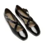 FRANZ CRINKLE LEATHER FLAT sold by La CANADIENNE