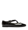 FRANZ CRINKLE LEATHER FLAT sold by La CANADIENNE