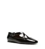 FRANZ CRINKLE LEATHER FLAT sold by La CANADIENNE