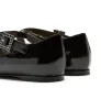 FRANZ CRINKLE LEATHER FLAT sold by La CANADIENNE