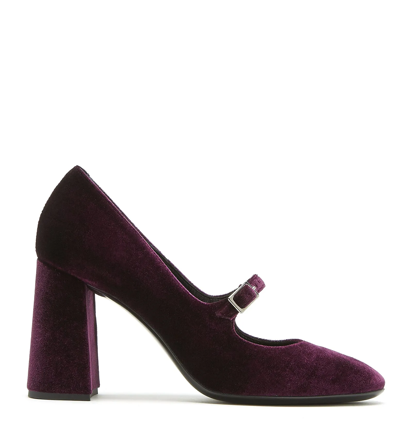 READY MARY JANE VELVET HEEL sold by La CANADIENNE