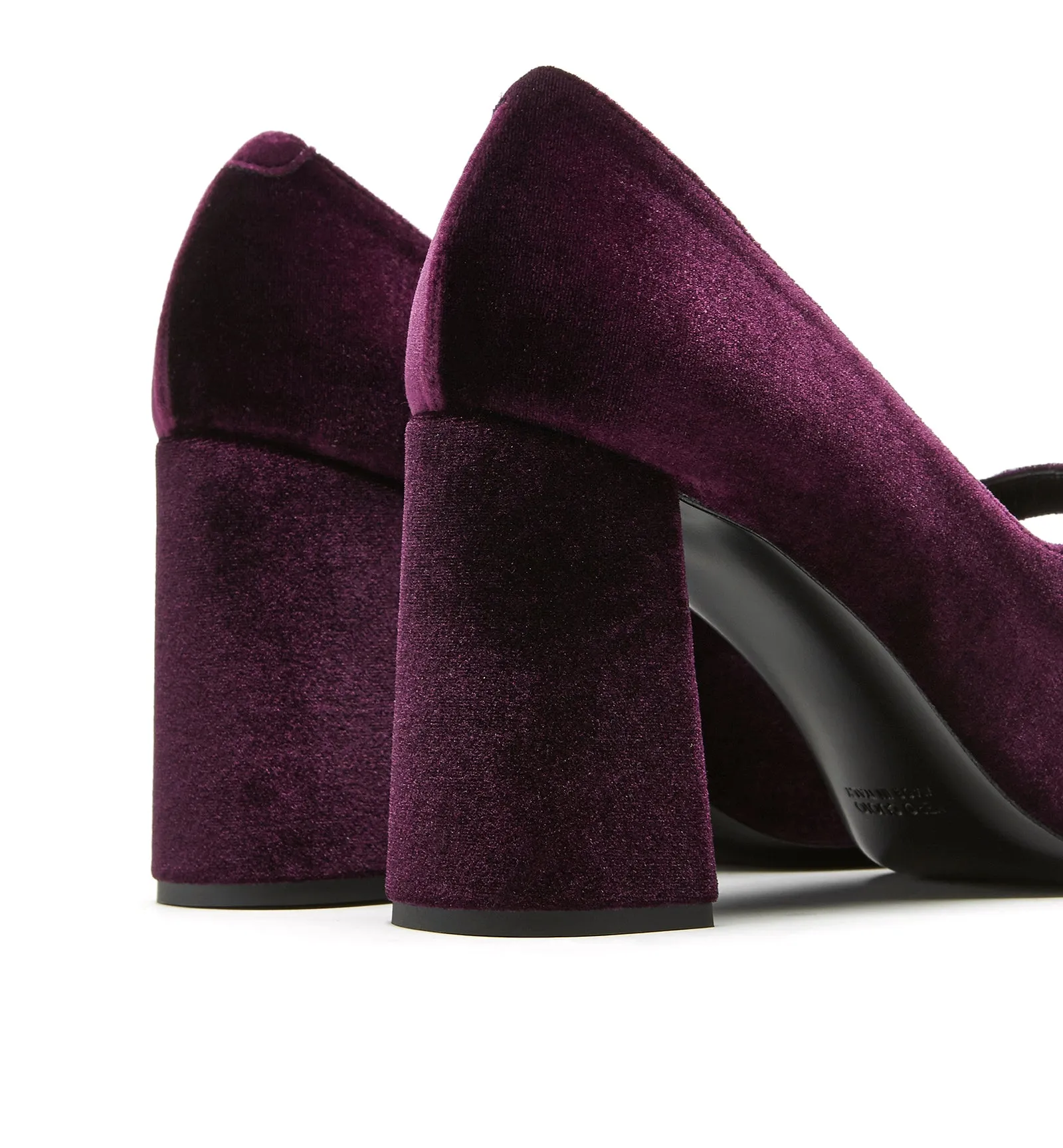 READY MARY JANE VELVET HEEL sold by La CANADIENNE product image thumbnail 5