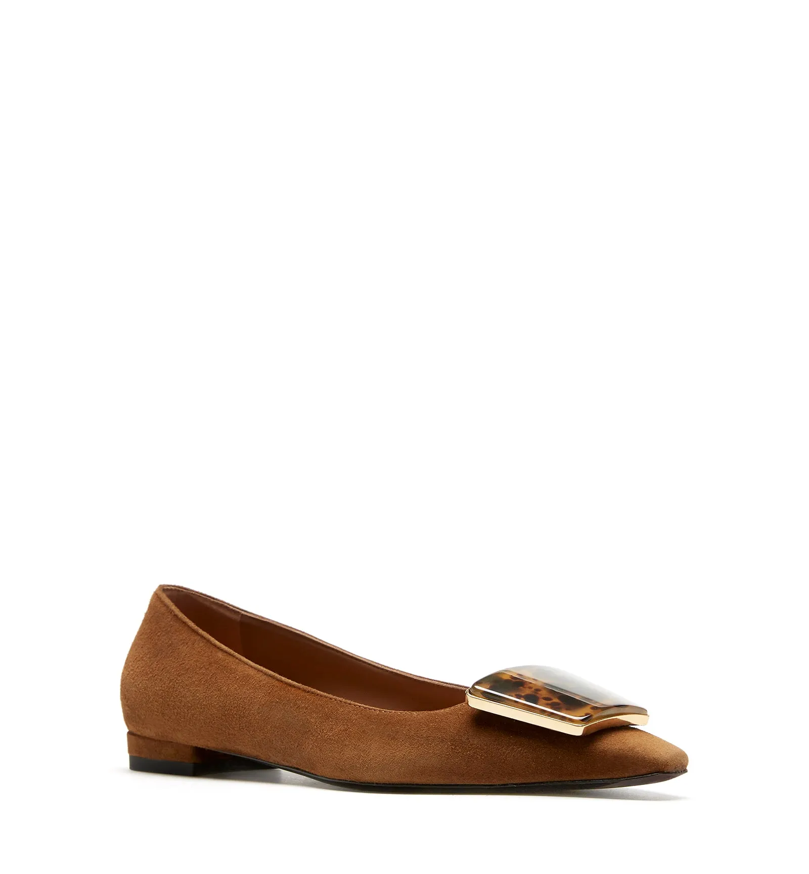 AMBER SUEDE FLAT sold by La CANADIENNE product image thumbnail 3