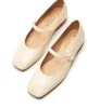 RODE MARY JANE LEATHER FLAT sold by La CANADIENNE