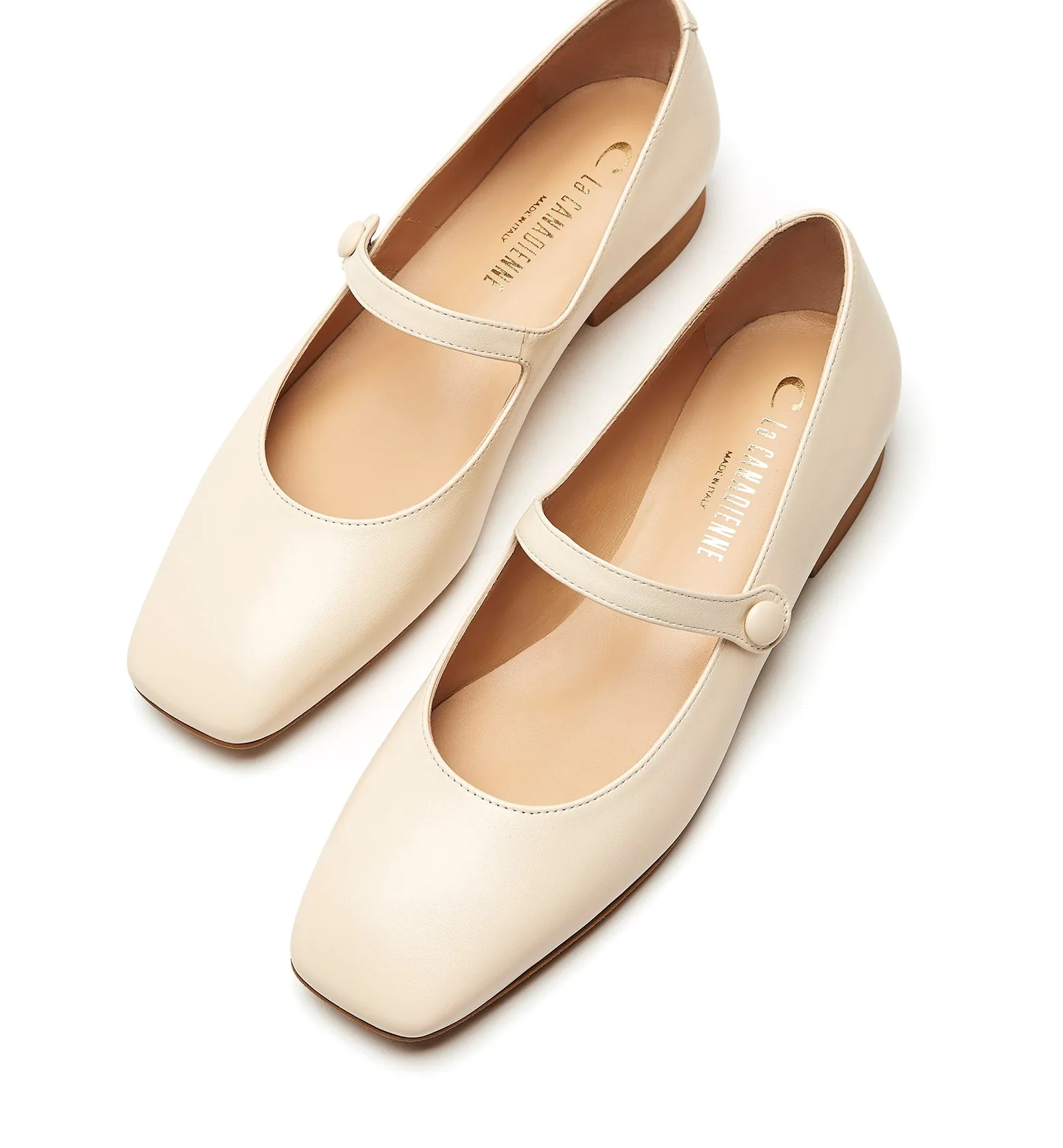 RODE MARY JANE LEATHER FLAT sold by La CANADIENNE product image thumbnail 3