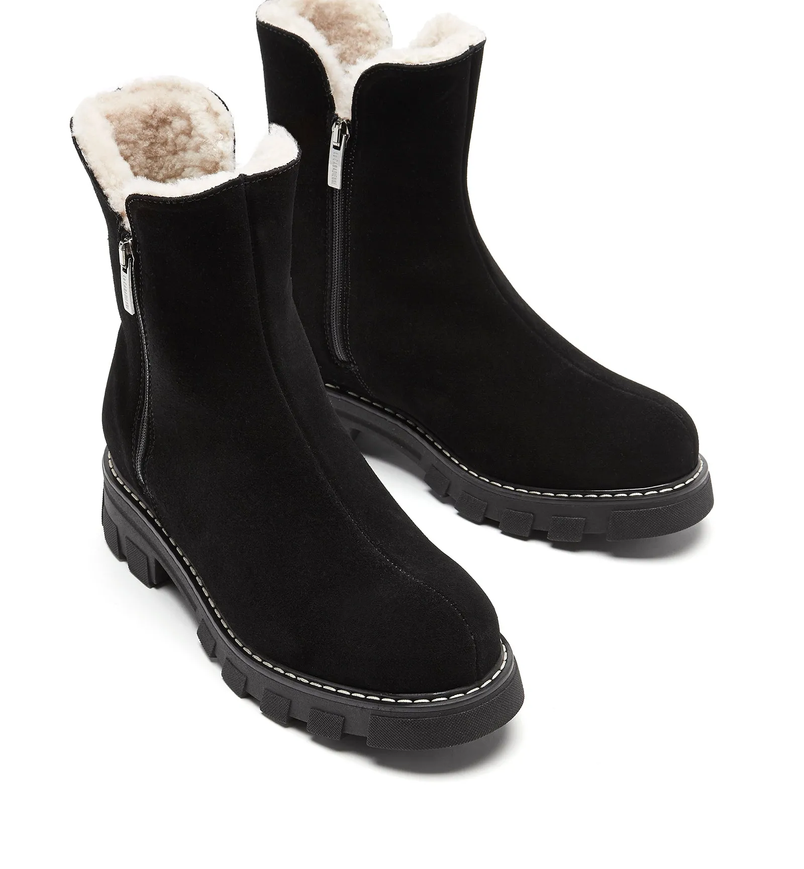 ADRIANNA SHEARLING-LINED SUEDE BOOTIE sold by La CANADIENNE product image thumbnail 4