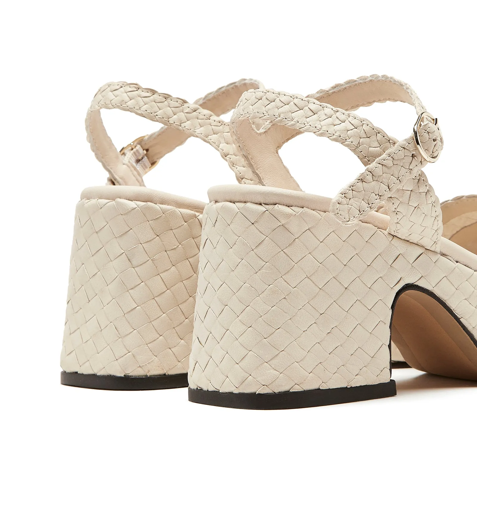 PAMELA WOVEN LEATHER SANDAL sold by La CANADIENNE product image thumbnail 4