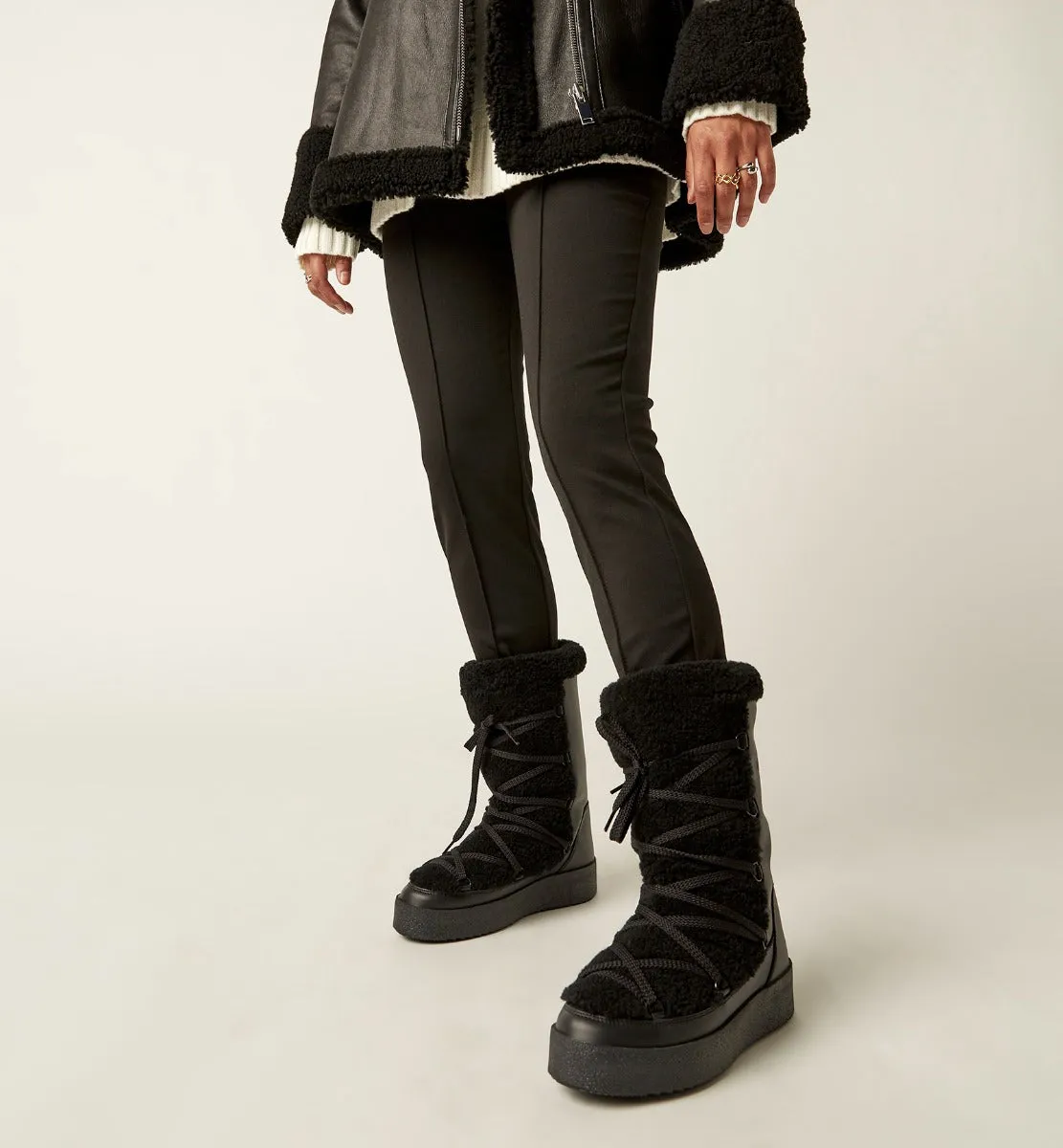 EDGAR SHEARLING-LINED LEATHER BOOT sold by La CANADIENNE product image thumbnail 5