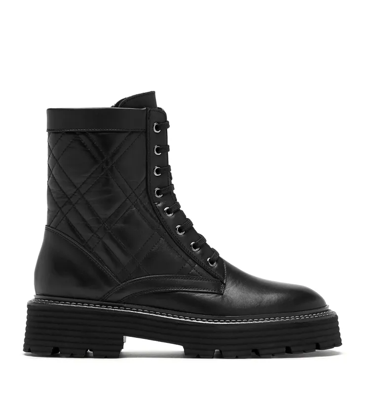 YASMINE LEATHER BOOTIE sold by La CANADIENNE