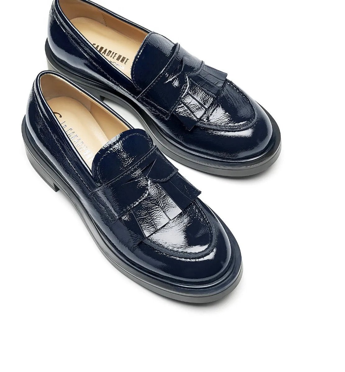 CANDY CRINKLE LEATHER LOAFER sold by La CANADIENNE product image thumbnail 3