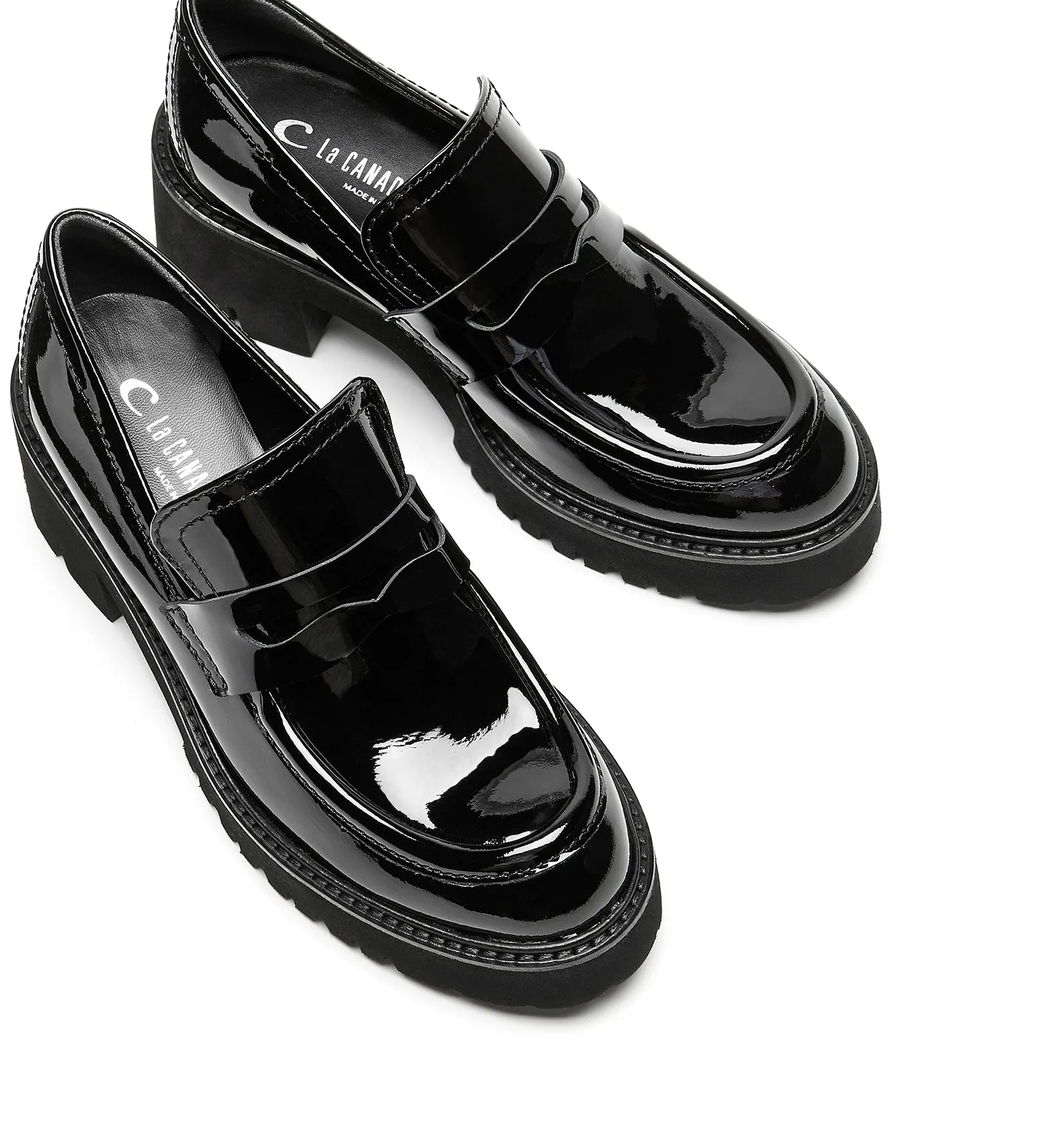 READMID PATENT LEATHER LOAFER sold by La CANADIENNE product image thumbnail 3