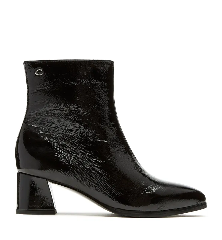 ANN CRINKLE LEATHER BOOTIE sold by La CANADIENNE
