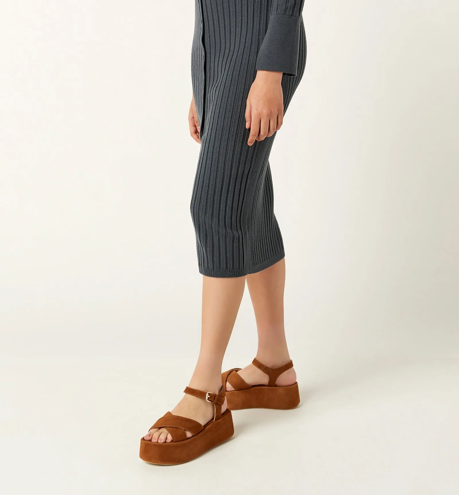 KINSLEY SUEDE SANDAL sold by La CANADIENNE product image thumbnail 5