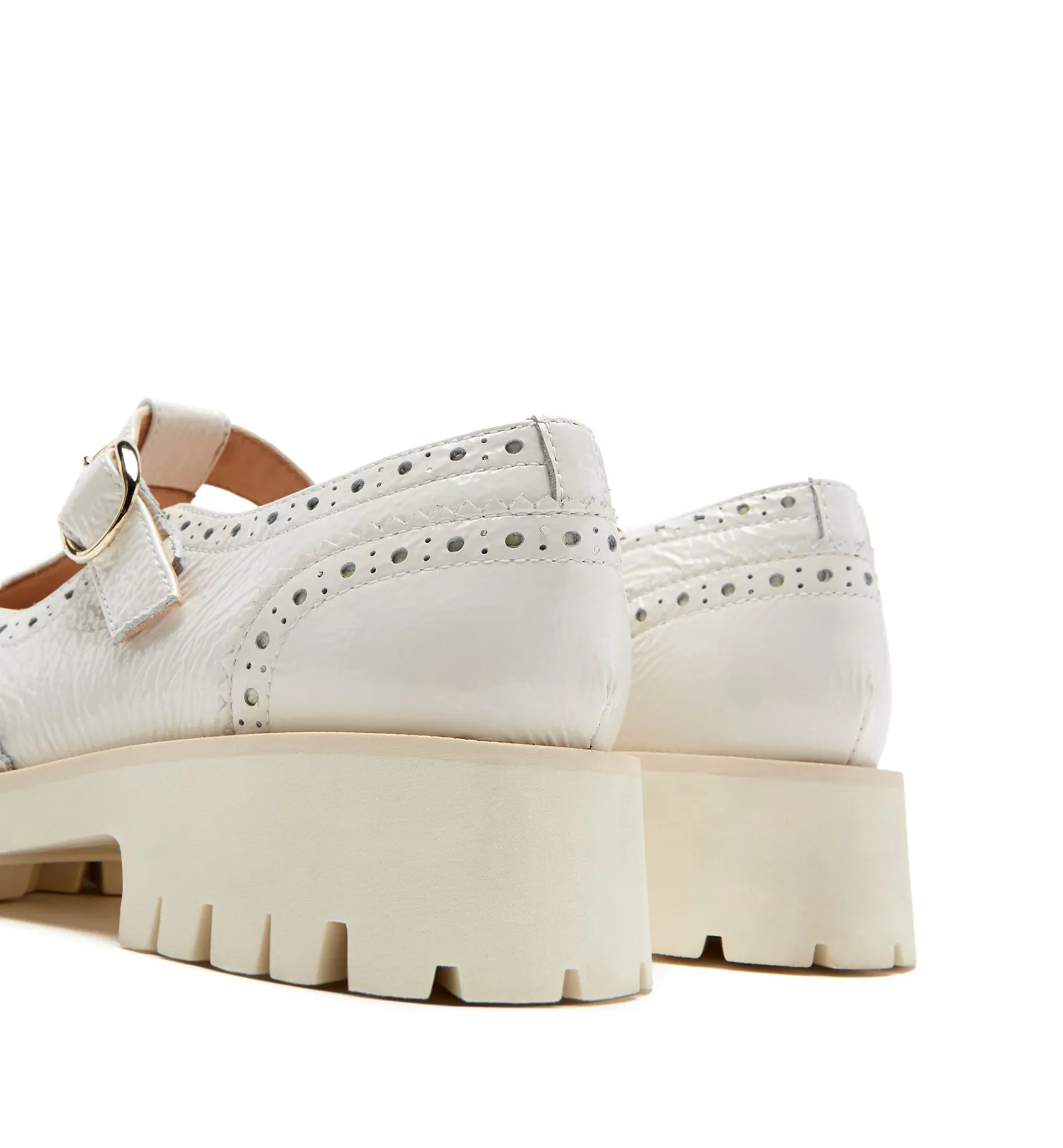 BUFFY CRINKLE LEATHER MARY JANE LOAFER sold by La CANADIENNE product image thumbnail 4