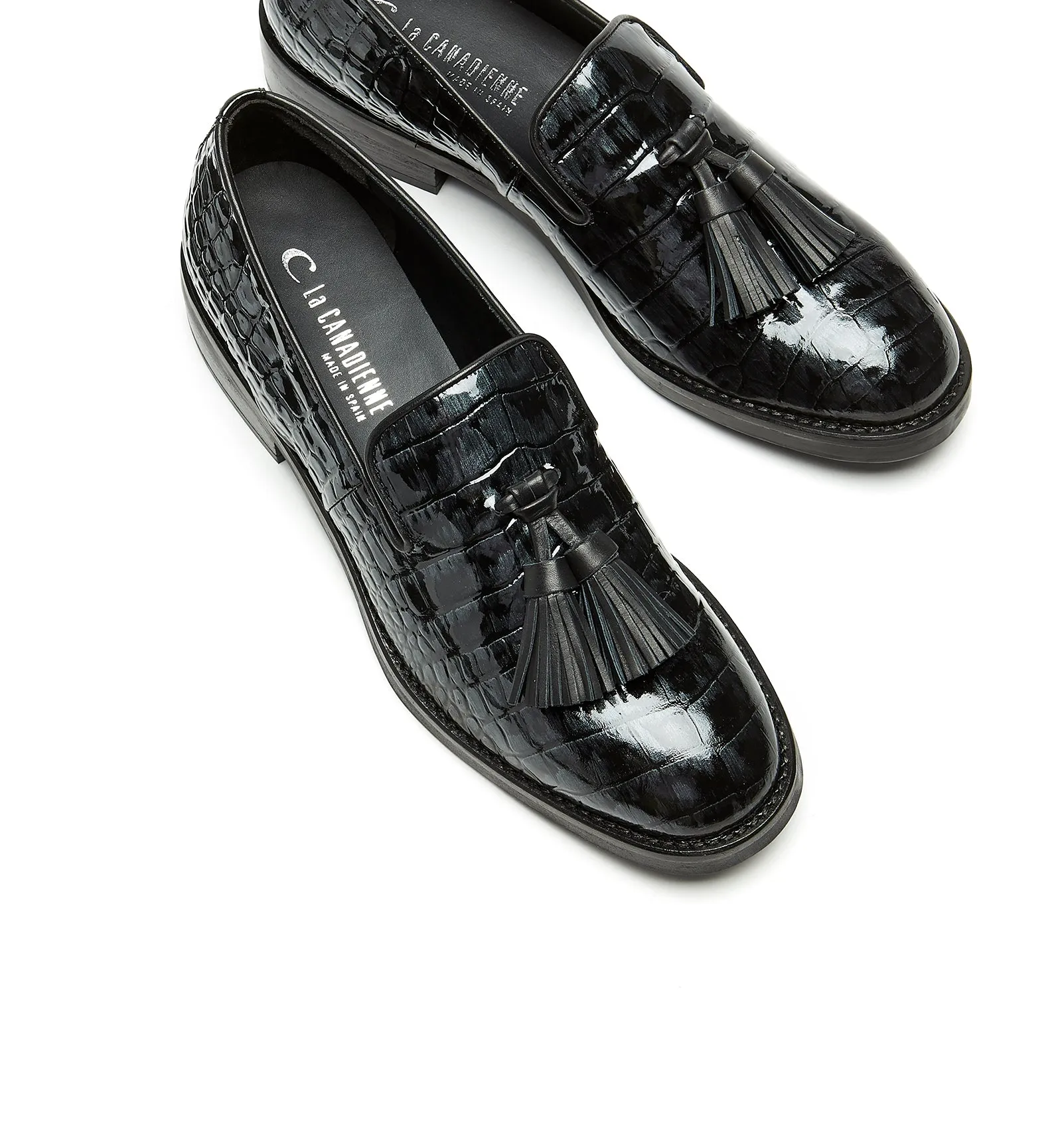 PLAY CROCO-EFFECT LEATHER LOAFER sold by La CANADIENNE product image thumbnail 3
