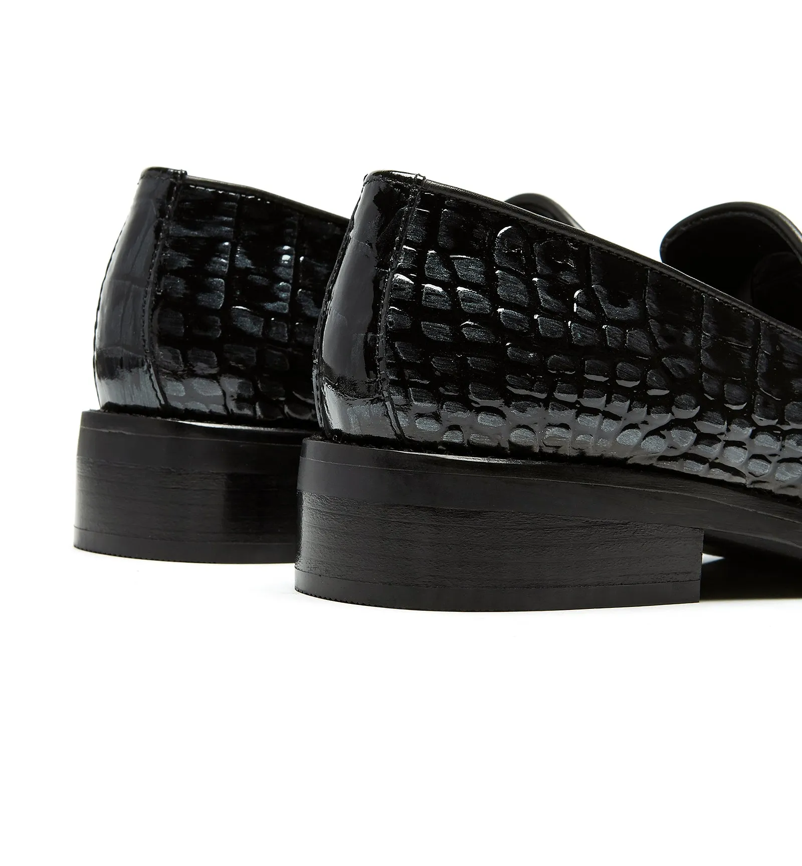 PLAY CROCO-EFFECT LEATHER LOAFER sold by La CANADIENNE product image thumbnail 4