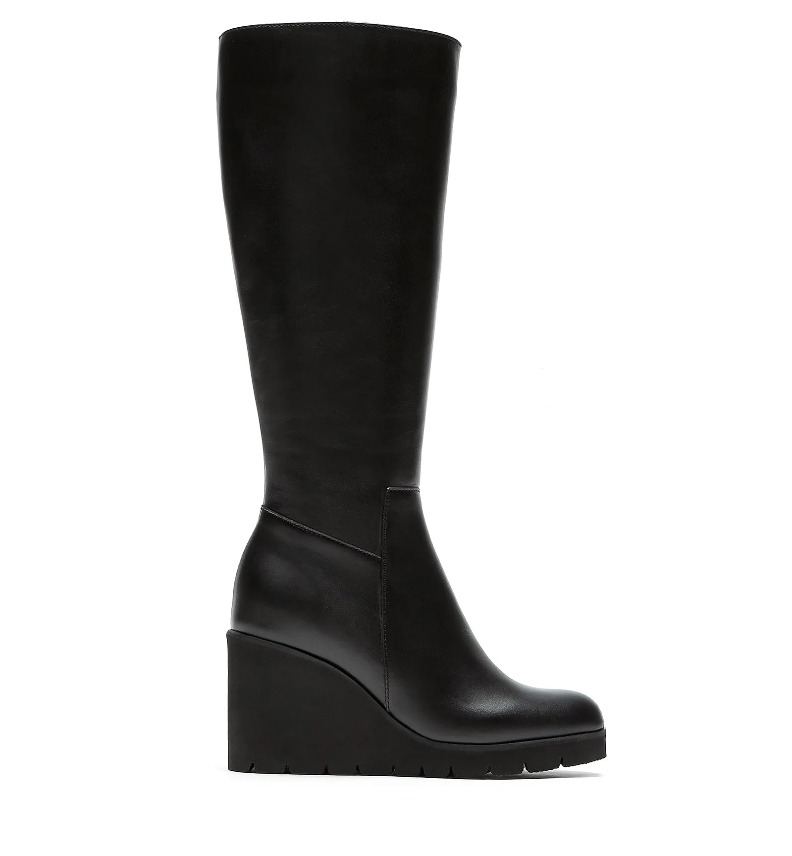 GOUP LEATHER WEDGE BOOT sold by La CANADIENNE
