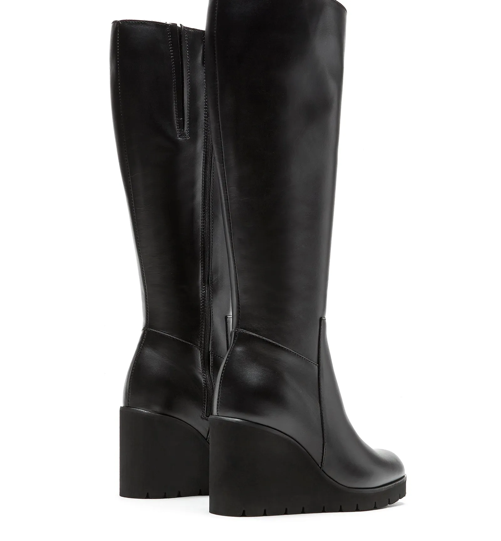 GOUP LEATHER WEDGE BOOT sold by La CANADIENNE product image thumbnail 4