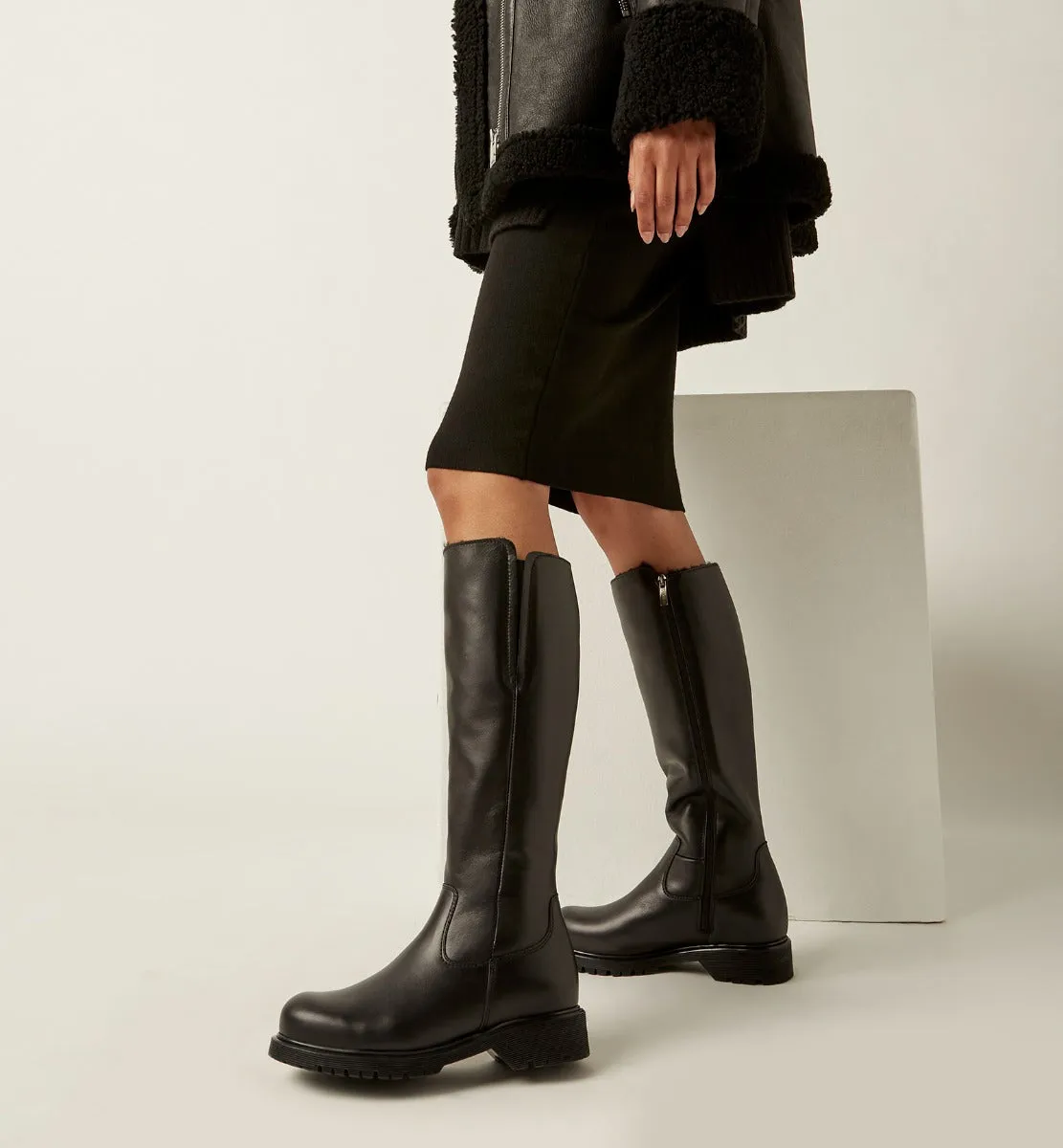 HELENE SHEARLING-LINED LEATHER BOOT sold by La CANADIENNE product image thumbnail 2