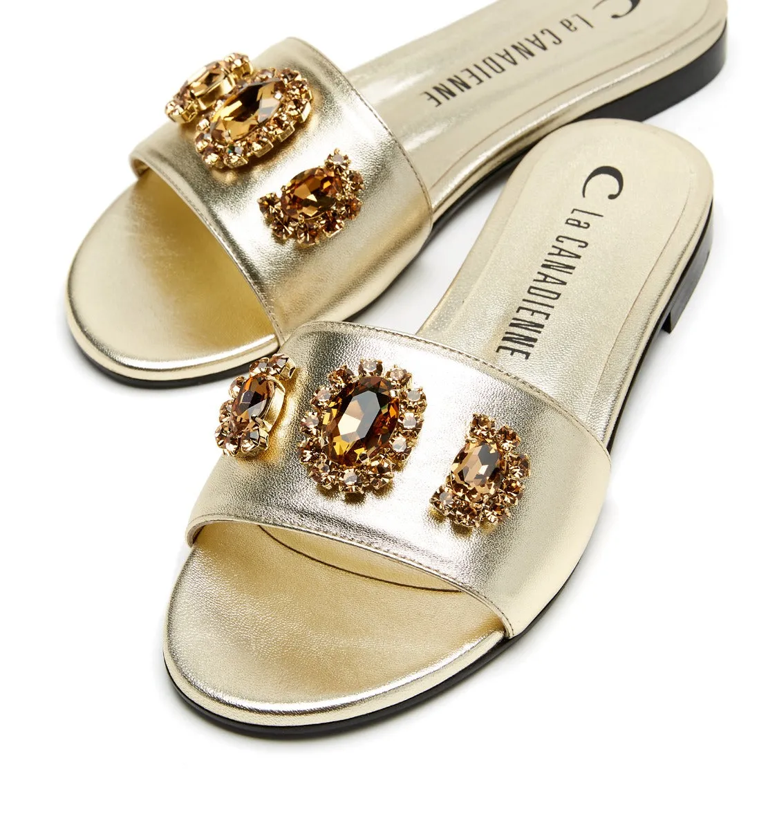 FLEURJEWEL LEATHER SANDAL sold by La CANADIENNE product image thumbnail 3