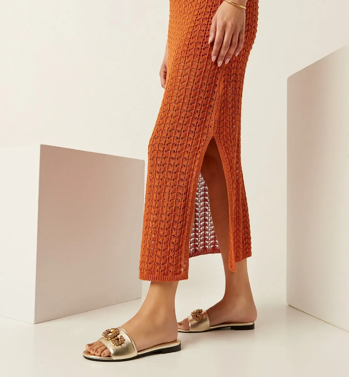 FLEURJEWEL LEATHER SANDAL sold by La CANADIENNE product image thumbnail 5